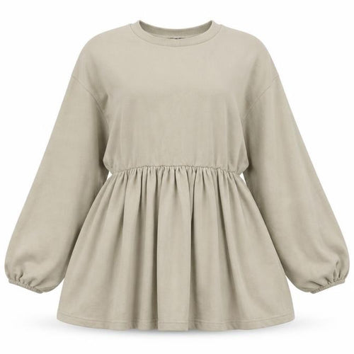 Boohoo Womens Beige  Jersey Skater Dress  Size 4