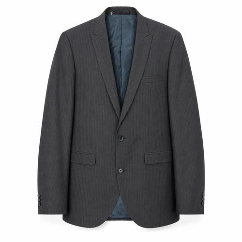 Next Mens Grey Striped  Jacket Suit Jacket Size M