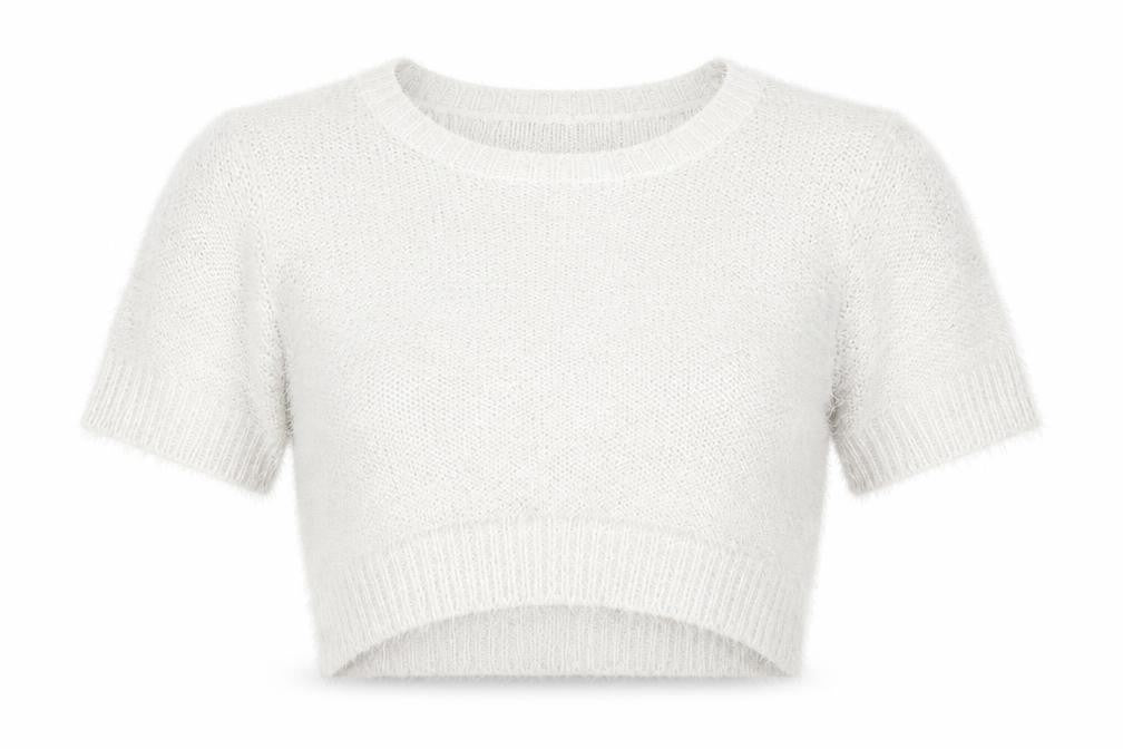 Front view of Missguided women’s grey knit jumper, size UK 10