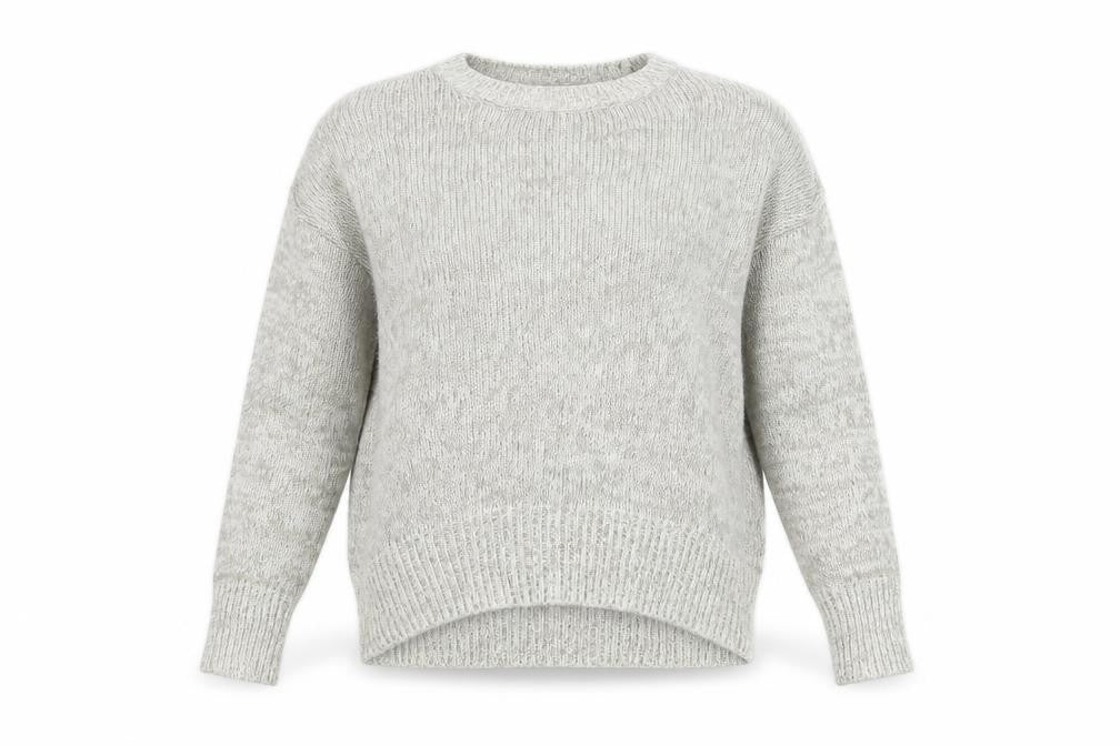 Front view of New Look women’s grey jumper, size M