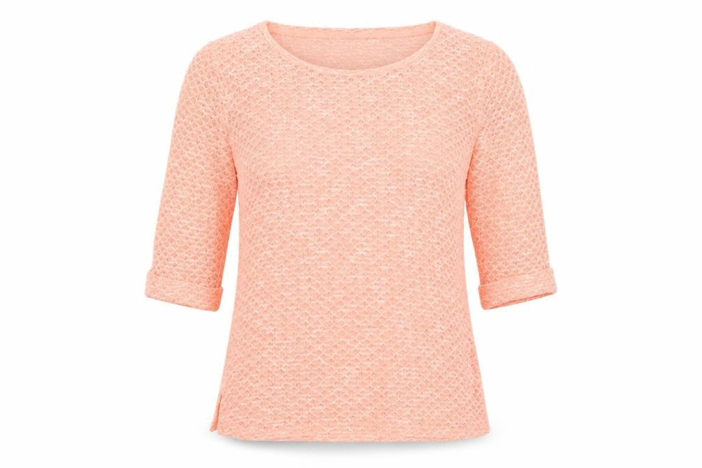 Front view of New Look women’s pink jumper, size UK 12