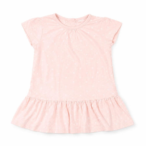 F&F Girls Pink Polka Dot  T-Shirt Dress  Size 12-18 Months