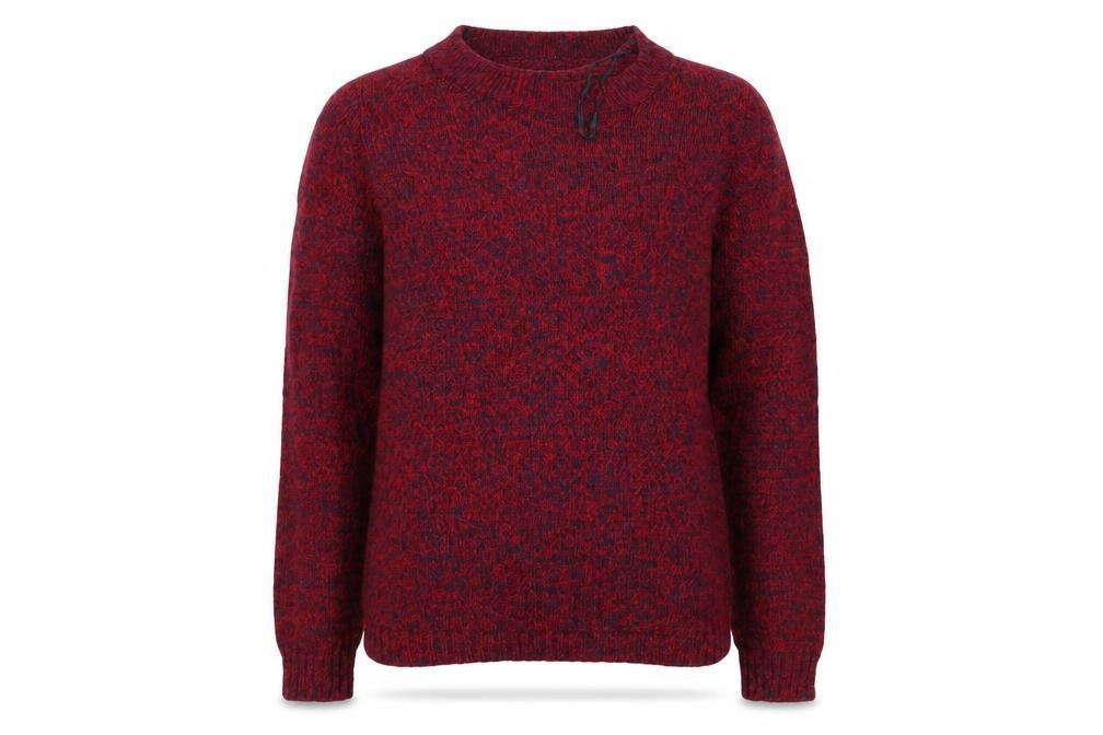 Front view of H&M men’s red jumper, size XS