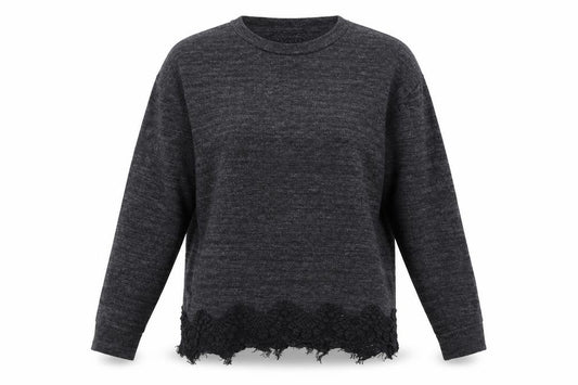 Front view of F&F women’s black jumper, size UK 6