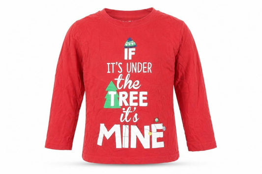 Front view of Nutmeg boys’ red basic t-shirt, size 3-4, years