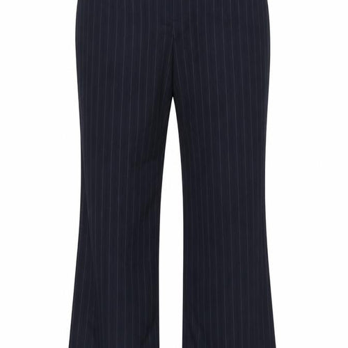 Marks & Spencer` Womens Blue Striped  Trousers  Size 14 L29 in