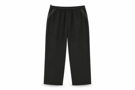 Front view of Bonmarché women’s green trousers, size UK 14, 21-inch leg