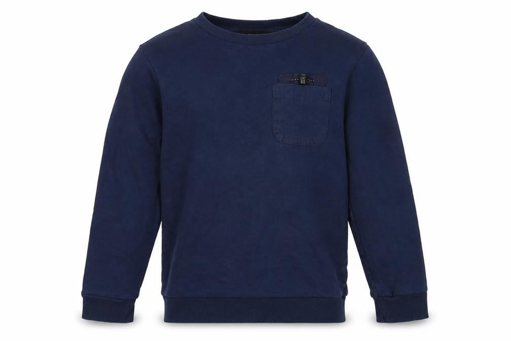 Front view of George boys’ blue pullover sweatshirt, size 9, years