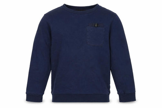 Front view of George boys’ blue pullover sweatshirt, size 9, years
