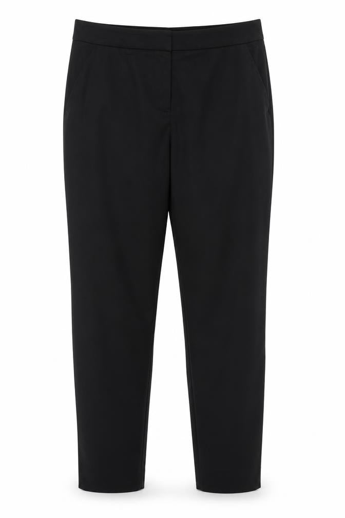 Front view of Tu women’s blue trousers, size UK 12, 23-inch leg