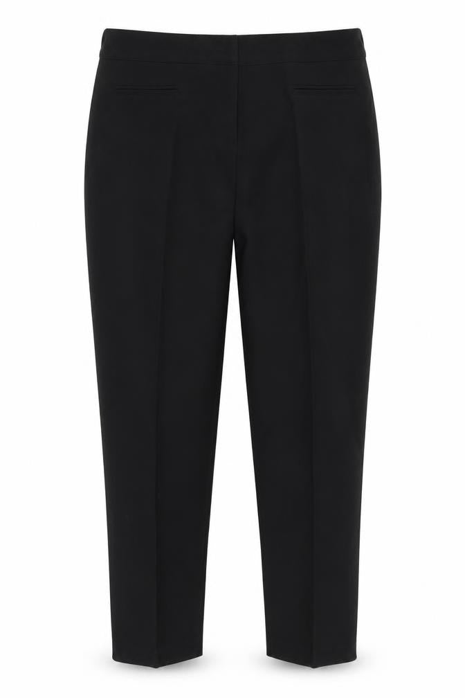 Front view of Classics women’s black trousers, size UK 16, 24-inch leg