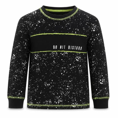 Matalan Boys Black Geometric   Pyjama Top Size 5 Years