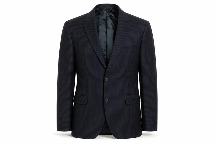 Preworn Mens Black Jacket Suit Jacket Size 36