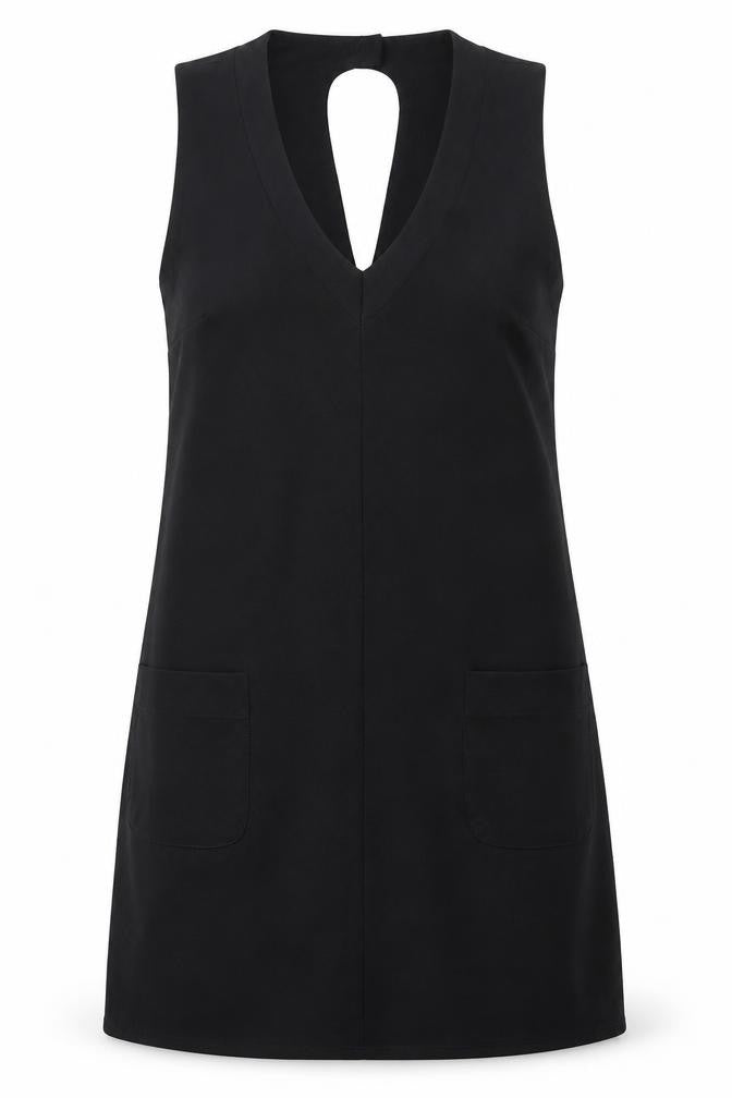 Front view of River Island women’s black mini, size UK 12