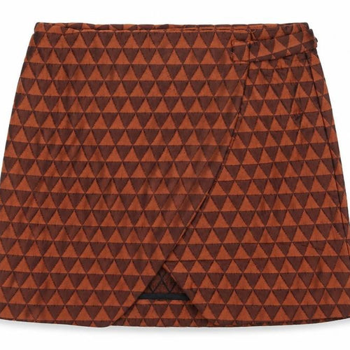 Topshop Womens Brown Argyle/Diamond  A-Line Skirt Size 12
