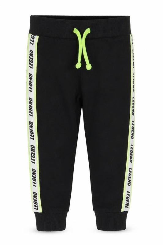 Front view of Studio boys’ black jogger trousers, size 2, years
