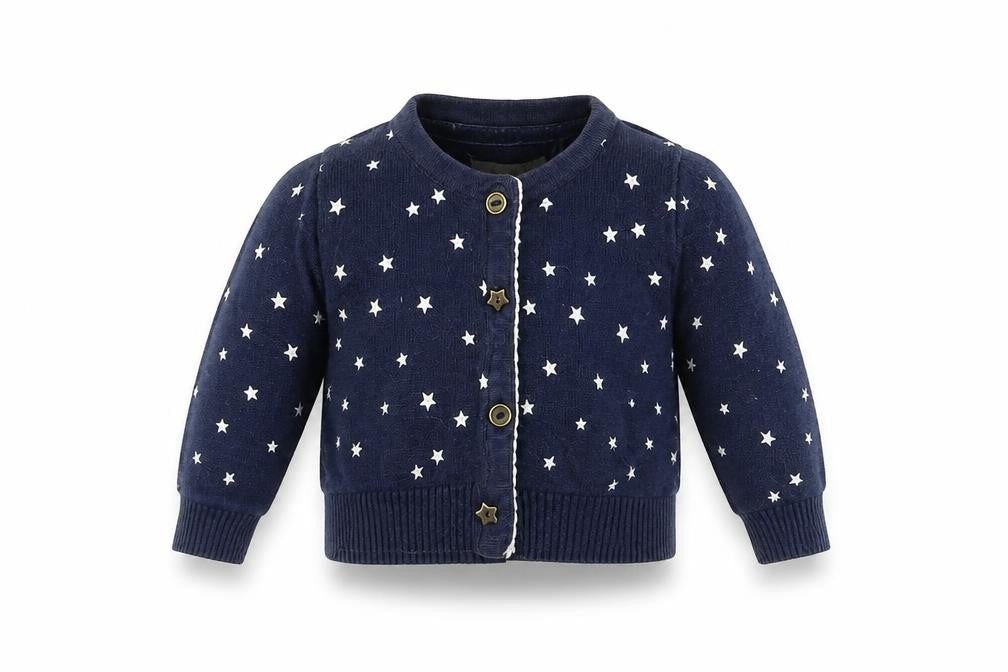 NEXT Girls Blue   Cardigan Jumper Size 3-6 Months  - STAR