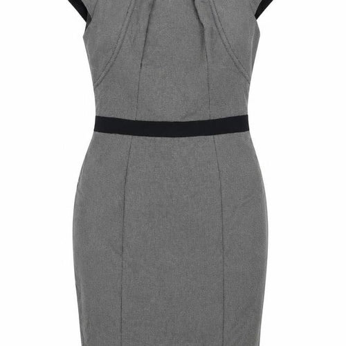 New Look Womens Black Check  Pencil Dress  Size 12