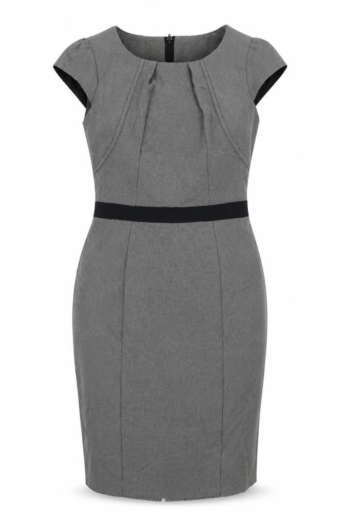 New Look Womens Black Check  Pencil Dress  Size 12