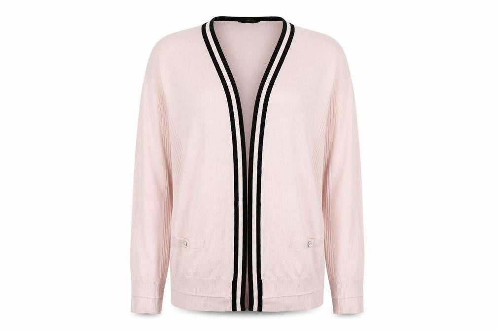 M&Co Womens Pink  Knit Cardigan Jumper Size 10