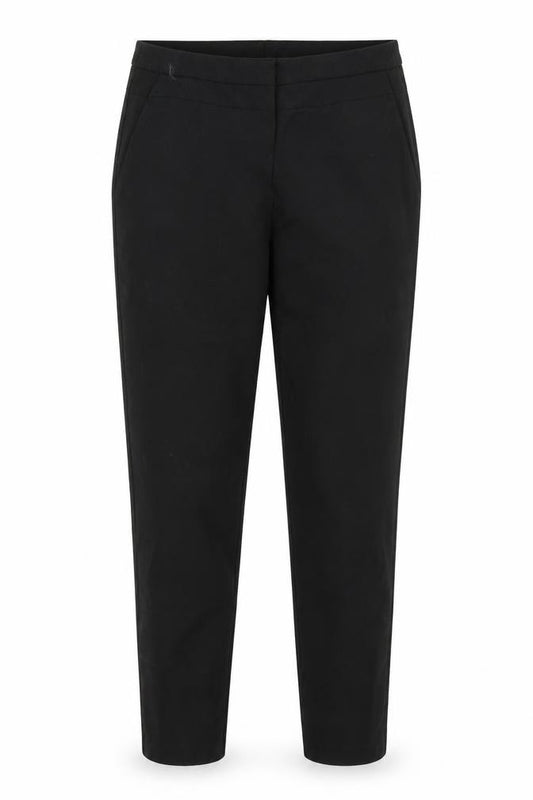 Front view of Marks & Spencer girls’ black chino trousers, size 9-10, years