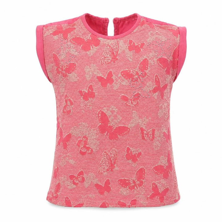 M&Co Girls Pink   Basic T-Shirt Size 5-6 Years