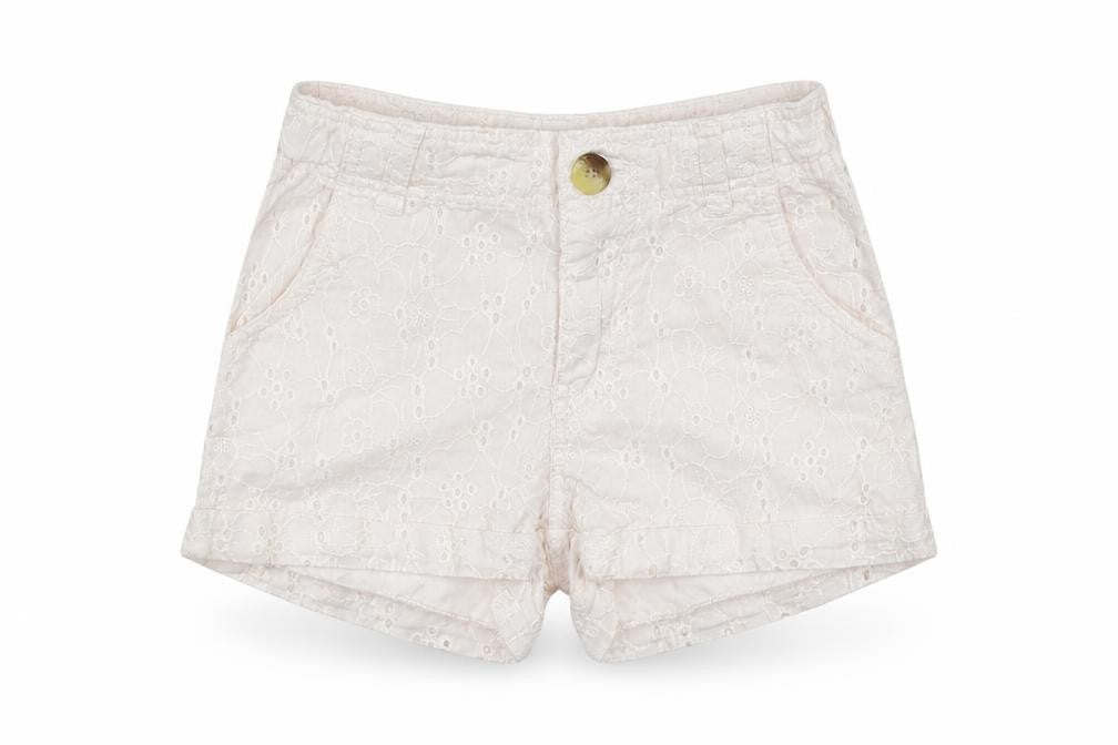 H&M Girls White Floral  Cropped Trousers Size 24 Months