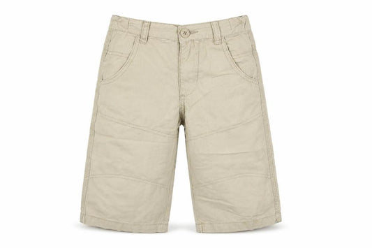 Front view of Blue Zoo boys’ beige rain trousers trousers, size 5-6, years