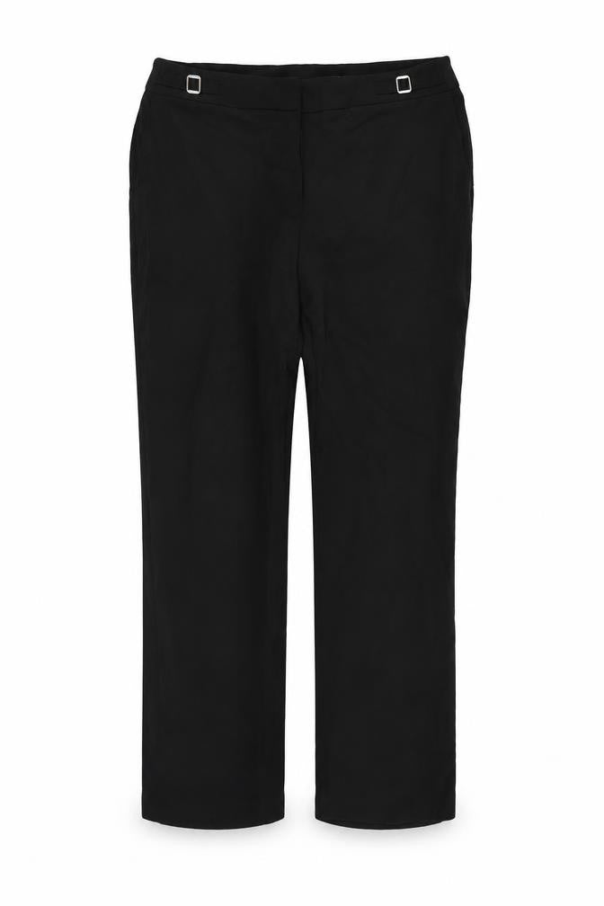 Front view of BHS women’s black trousers, size UK 14, 29-inch leg