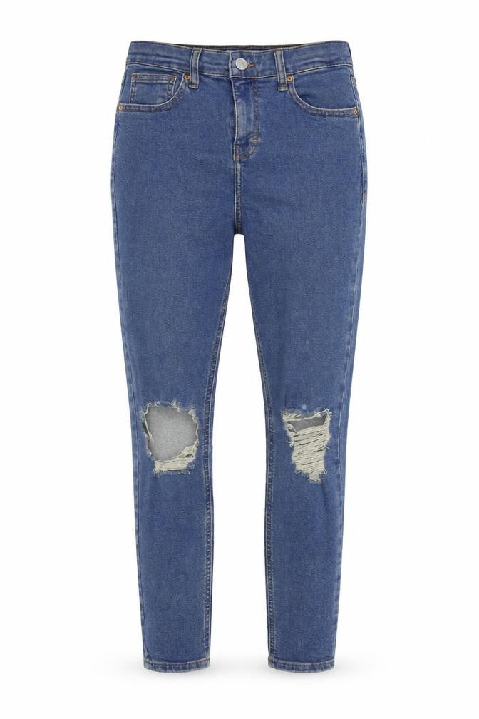 Topshop Womens Blue   Straight Jeans Size M L30 in