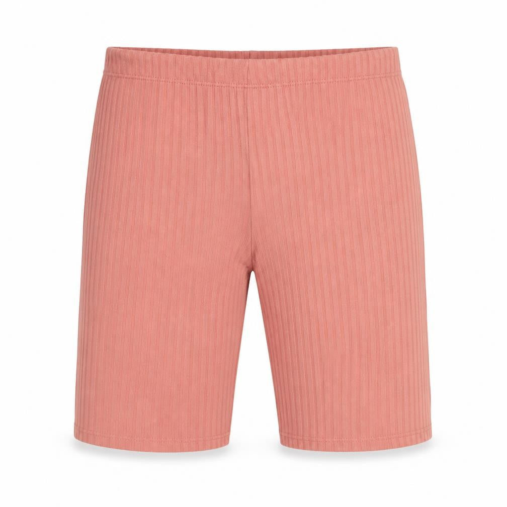 Front view of George men’s orange sweat shorts, size M