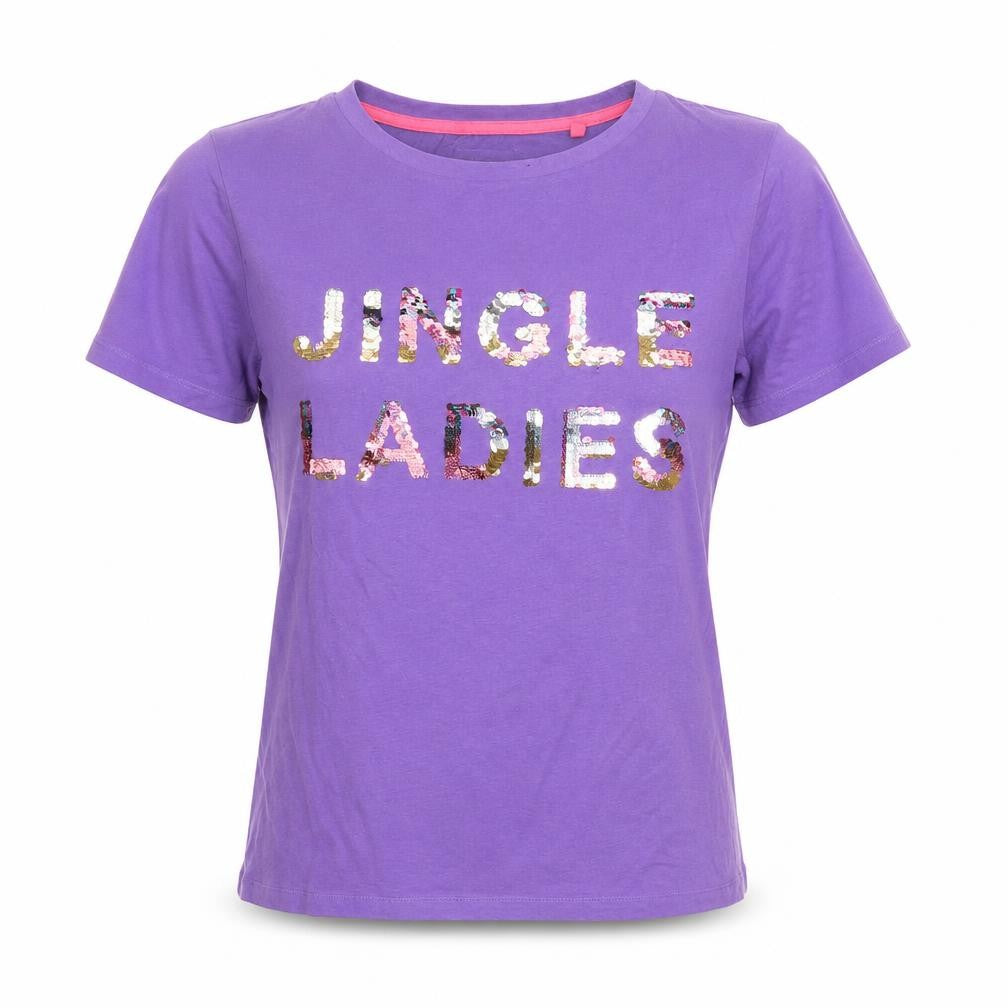 Front view of Next women’s blue basic t-shirt, size M, - jingle ladies