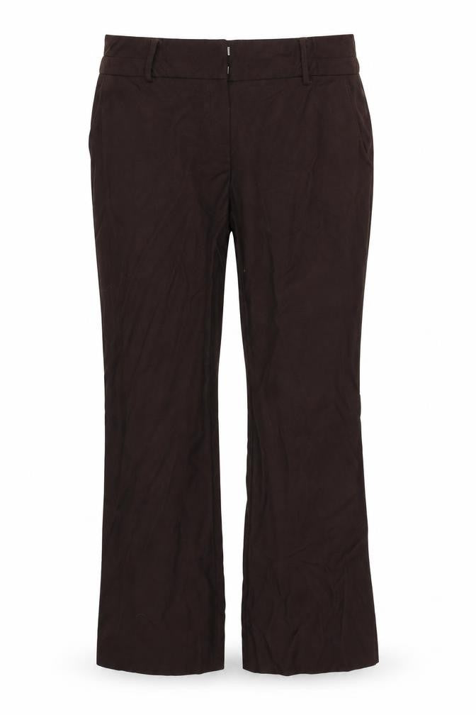 Front view of Tu women’s brown sweatpants, size UK 12, 25-inch leg