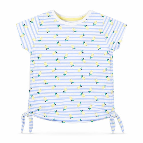 Nutmeg Girls Blue Striped  Pullover T-Shirt Size 6-7 Years