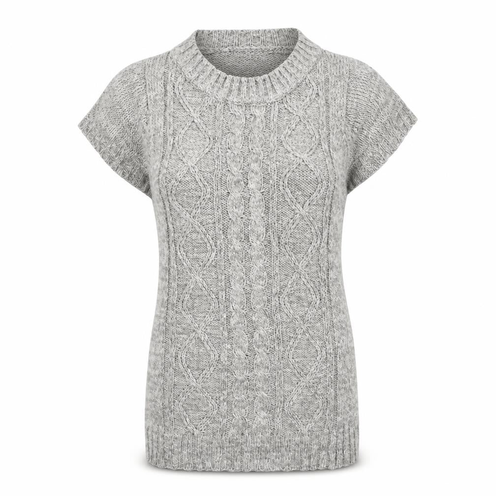 Front view of original knitwear women’s grey jumper, size S