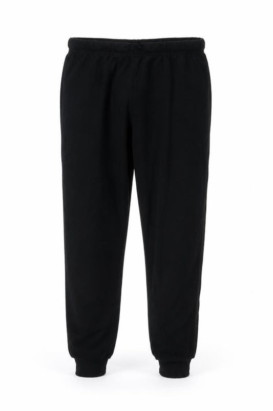 Front view of Call of Duty men’s black trousers, size L, 27-inch leg