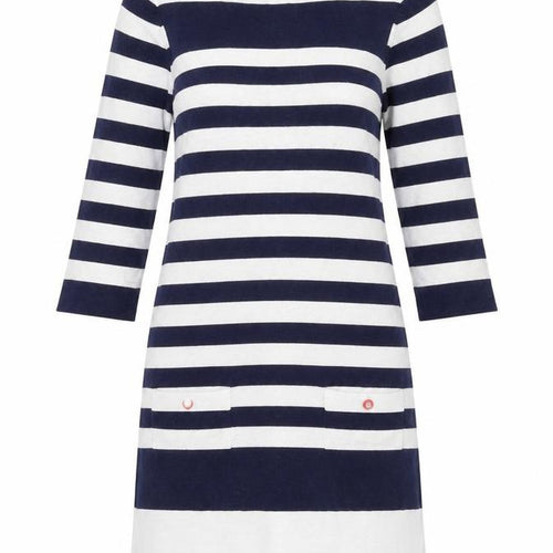 Dorothy Perkins Womens Blue Striped  A-Line  Size 10