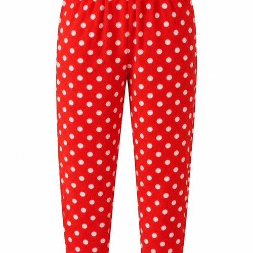 DEBINHAMS Womens Red Polka Dot  Trousers  Size 10 L24 in