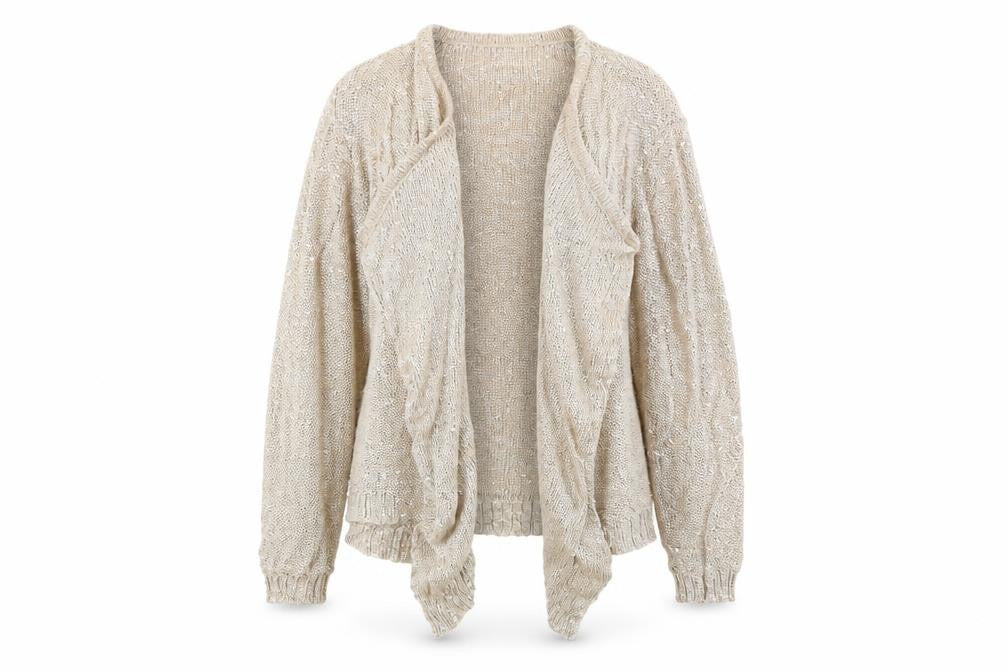 Casamia Womens Beige   Cardigan Jumper Size L