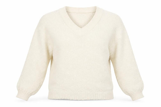 Front view of George women’s beige jumper, size UK 12