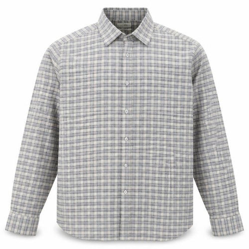 Lucky Brand Mens Grey Plaid   Button-Up Size XL