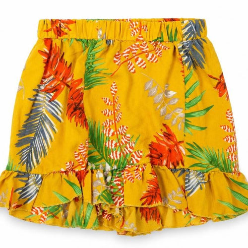 Preworn Womens Orange Floral  Utility Shorts Size S