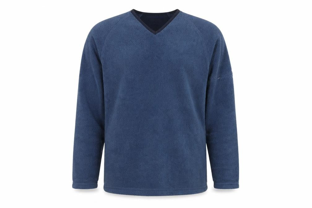 Front view of Active men’s blue jumper, size S