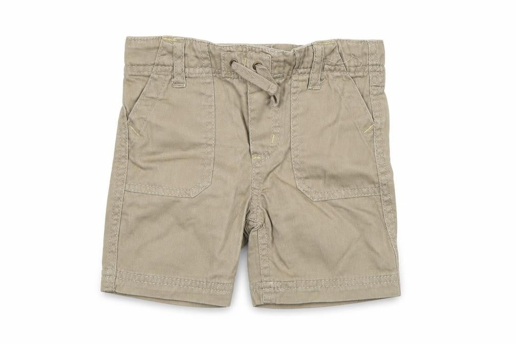 Front view of Pumpkin Patch boys’ beige cropped trousers, size 12-18, months