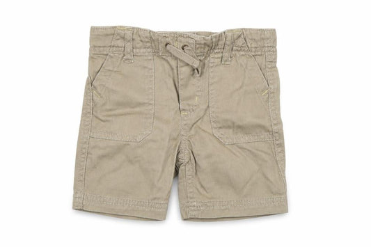 Front view of Pumpkin Patch boys’ beige cropped trousers, size 12-18, months