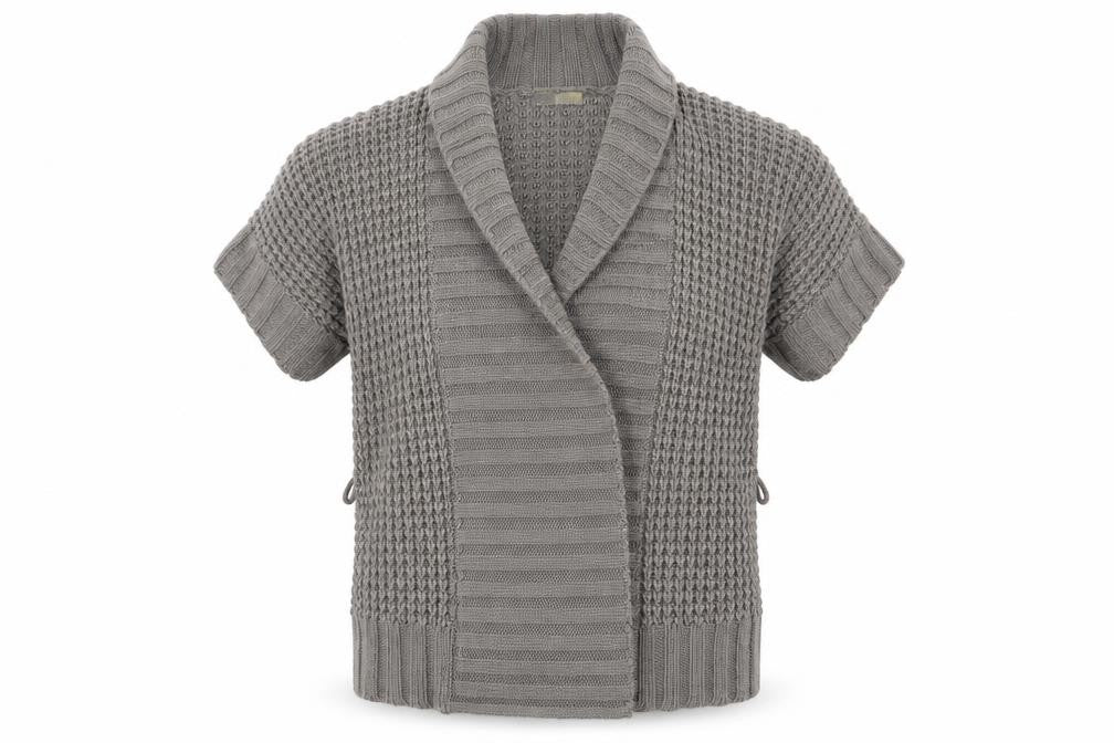 Front view of Tu women’s ivory cardigan jumper, size UK 12