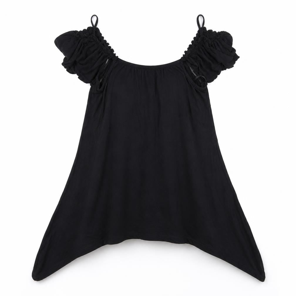 Front view of Atmosphere women’s black basic blouse, size UK 8