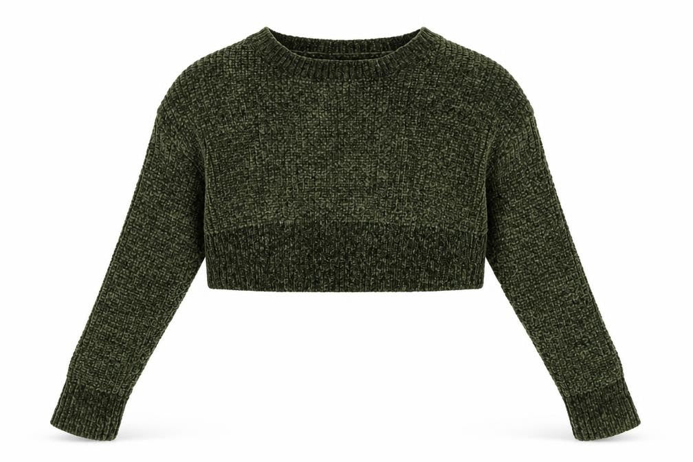 New Look Girls Green   Pullover Jumper Size 9 Years  - cropped jumper