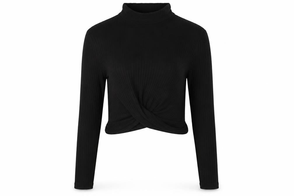 SheIn Womens Black   Cropped T-Shirt Size M