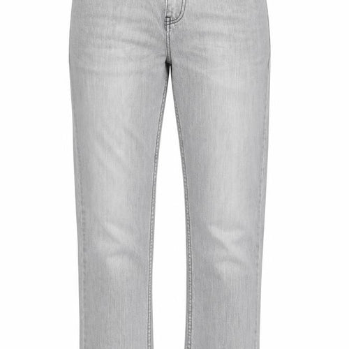 Review Womens Grey  Denim Straight Jeans Size 28 in L32 in